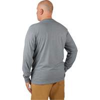 Hybrid Work Tee Shirt, Men's, Small, Grey Ottawa Fastener Supply