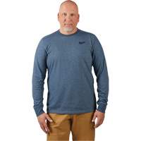 Hybrid Work Tee Shirt, Men's, Small, Blue Ottawa Fastener Supply