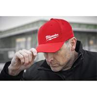 Flexfit&reg; Fitted Hat, Red, Poly-Cotton Ottawa Fastener Supply