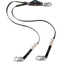 Anti-Corrosion Energy Absorbing Lanyard, 6', Snap Hook Center, Snap Hook Leg Ends, Polyester Ottawa Fastener Supply