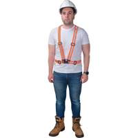 Traffic Harness, High Visibility Orange, Silver Reflective Colour, Medium Ottawa Fastener Supply