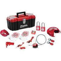 Basic Lockout Kit with Zenex Thermoplastic Locks, Electrical/Valve Kit, 19 Components Ottawa Fastener Supply