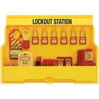 Premier Electrical Lockout Station, Thermoplastic Padlocks, 16 Padlock Capacity, Padlocks Included Ottawa Fastener Supply