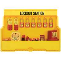 Premier Electrical Lockout Station, Thermoplastic Padlocks, 16 Padlock Capacity, Padlocks Included Ottawa Fastener Supply