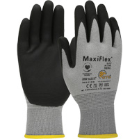 Gants compatibles avec les &eacute;crans tactiles ultral&eacute;gers ATG MaxiFlex Elite, Grand, R&ecirc;vetement Nitrile, Calibre 18, Enveloppe en Nylon Ottawa Fastener Supply