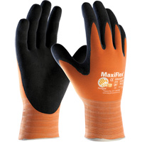 Gants sans coutures haute visibilit&eacute; ATG MaxiFlex Ultimate, Grand, R&ecirc;vetement Nitrile, Calibre 15, Enveloppe en Lycra/Nylon Ottawa Fastener Supply