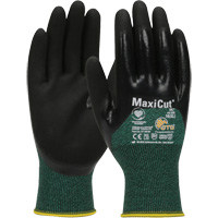 ATG MaxiCut&reg; Oil Cut-Resistant Gloves, Size Large, 15 Gauge, Nitrile Coated, Engineered Yarn Shell, ASTM ANSI Level A2/EN 388 Level 3/EN 388 Level B Ottawa Fastener Supply