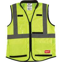 Performance Safety Vest, High Visibility Lime-Yellow, 4X-Large/5X-Large Ottawa Fastener Supply