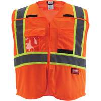 Flagman Safety Vest, High Visibility Orange, Medium/Small Ottawa Fastener Supply