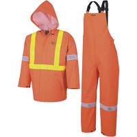 Element FR™ FR 3-Piece Safety Rain Suit, PVC, Small, High-Visibility Orange SHB254 | Ottawa Fastener Supply
