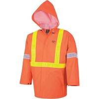 Element FR™ FR 3-Piece Safety Rain Suit, PVC, Large, High-Visibility Orange SHB256 | Ottawa Fastener Supply