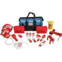 Lockout Tagout Kit with Nylon Safety Lockout Padlocks in Duffel Bag, Electrical/Valve Kit, 31 Components Ottawa Fastener Supply