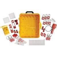 Electrical Lockout Station with Keyed Alike Nylon Safety Lockout Padlocks, Plastic Padlocks, 55 Padlock Capacity, Padlocks Included Ottawa Fastener Supply