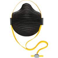 AirWave M Series Black Disposable Masks with SmartStrap&reg; & Full Foam Flange, N95, NIOSH Certified, Medium/Large Ottawa Fastener Supply