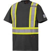 6976 T-shirt de s&eacute;curit&eacute;, Coton, Petit, Noir Ottawa Fastener Supply