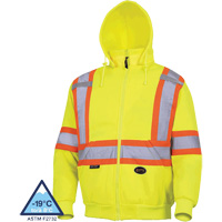 6925 Hoodie, X-Small, High Visibility Yellow Ottawa Fastener Supply
