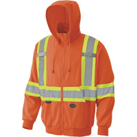 6940 Zip Style Hoodie, Small, High Visibility Orange Ottawa Fastener Supply