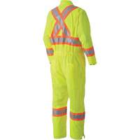 5999A Traffic Safety Coveralls, X-Small, High Visibility Lime-Yellow Ottawa Fastener Supply