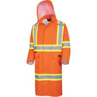 5630 The Rock 300D Waterproof Long Coat, Polyester, Small, High Visibility Orange Ottawa Fastener Supply