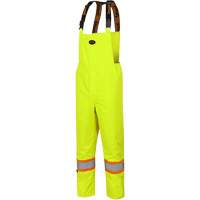 5054 The Rock 300D Insulated Bib Pants, Polyester, Small, High Visibility Lime-Yellow Ottawa Fastener Supply