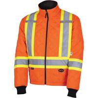 5015A Quilted Freezer Jacket, Polyester, High Visibility Orange, X-Small Ottawa Fastener Supply
