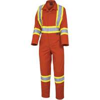 5514W Women's Safety Coveralls, X-Small, High Visibility Orange Ottawa Fastener Supply