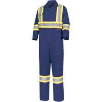5516T Safety Coveralls, 44 (Tall), Navy Blue Ottawa Fastener Supply