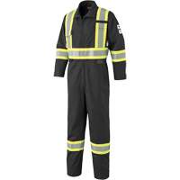 7702BKT FR-Tech&reg; Arc-Rated Coverall, Size 40 (Tall), Black, 10 cal/cm² Ottawa Fastener Supply