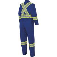7706 FR-Tech&reg; Flame-Resistant Coverall with Leg Zippers, Size 36, Royal Blue, 9.7 cal/cm² Ottawa Fastener Supply