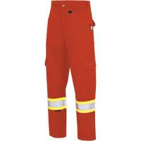 7765 FR-Tech&reg; 88/12 Arc Rated High-Visibility Safety Cargo Pants, 30, x 32, High Visibility Orange, 10 cal/cm² Ottawa Fastener Supply