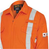 7702BB FR-Tech&reg; 2-Tone Safety Coverall, Size 36, Navy Blue/Orange, 10 cal/cm² Ottawa Fastener Supply