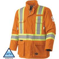 5533 Flame-Resistant Safety Parka, Small, High Visibility Orange, 58 cal/cm² Ottawa Fastener Supply