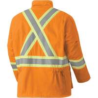 5533 Flame-Resistant Safety Parka, Small, High Visibility Orange, 58 cal/cm² Ottawa Fastener Supply