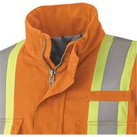 5533 Flame-Resistant Safety Parka, Small, High Visibility Orange, 58 cal/cm² Ottawa Fastener Supply