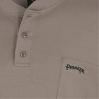 331 Chandail Henley en tricot interlock ignifuge, Petit, Beige Ottawa Fastener Supply