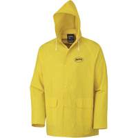 Rain Jacket, Polyester/PVC, Small, Yellow SHE390 | Ottawa Fastener Supply