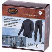 D2200A Premium Quick-Dry & Moisture-Wicking Underwear Set, Men's, X-Small, Black Ottawa Fastener Supply