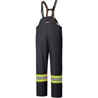 5895BK Flame-Resistant Waterproof Stretch Bib Pants, X-Small, Black Ottawa Fastener Supply