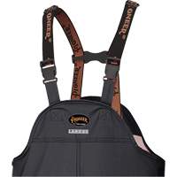 5895BK Flame-Resistant Waterproof Stretch Bib Pants, X-Small, Black Ottawa Fastener Supply