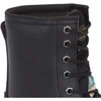 1027 Bottes de travail 8" noires, Cuir, Embout Acier, Taille 10 Ottawa Fastener Supply