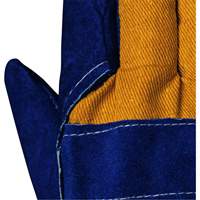 630 Blue Insulated Fitter's Gloves, One Size, Split Cowhide Palm, Boa Inner Lining Ottawa Fastener Supply