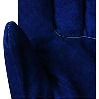 630 Blue Insulated Fitter's Gloves, One Size, Split Cowhide Palm, Boa Inner Lining Ottawa Fastener Supply