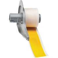 All-Weather Permanent Adhesive Label Tape, Vinyl, Yellow, 1" Width Ottawa Fastener Supply