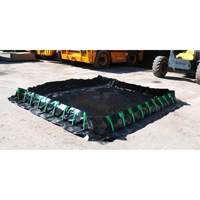 Ultra-Containment Berm&reg;, 179 US gal. Capacity, 4' W x 6' L x 12" H, Stake Wall Ottawa Fastener Supply