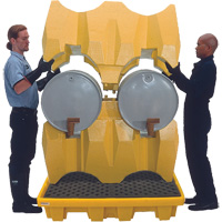 Syst&egrave;me de confinement Ultra-Drum sans drain pour 4 barils, 53" lo x 53" la x 77,8" ha, 3000 gal. US Capacit&eacute; Ottawa Fastener Supply