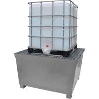 Steel Ultra-IBC Spill Pallet&reg;, 370 US gal. Spill Capacity, 57.6" x 34.7" x 56.9" Ottawa Fastener Supply