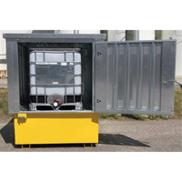 Steel Ultra-IBC Hard Top, 71.1" L x 83.1" W x 66.3" H, 5640 lbs. Load Capacity Ottawa Fastener Supply