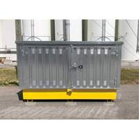 Steel Ultra-Twin IBC Hard Top, 123.4" L x 73.4" W x 66.4" H, 12250 lbs. Load Capacity Ottawa Fastener Supply