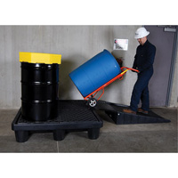 4-Drum Economy Ultra-Spill Pallet&reg;, 66 US gal. Spill Capacity, 53" x 53" x 11.8" Ottawa Fastener Supply