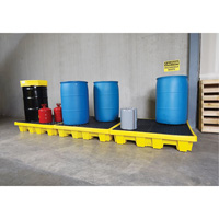 4-Drum Nestable Ultra-Spill Pallet&reg;, 66 US gal. Spill Capacity, 51" x 51" x 10" Ottawa Fastener Supply